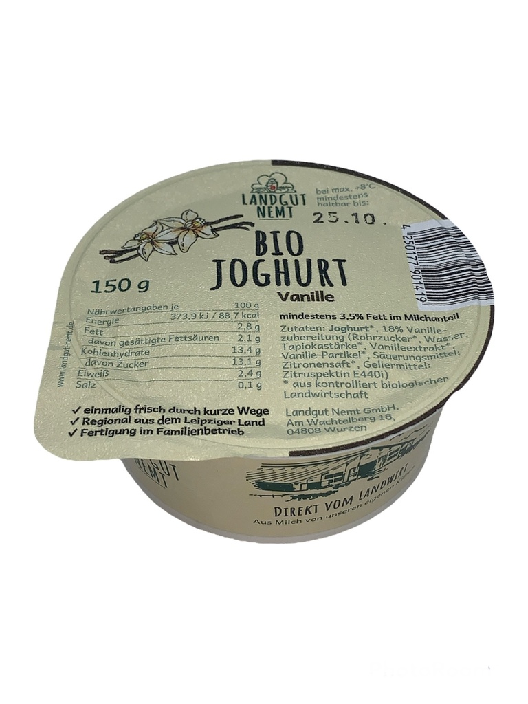 Bio-Joghurt Vanille 150g