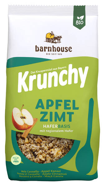 Krunchy Apfel Zimt 750g Bio