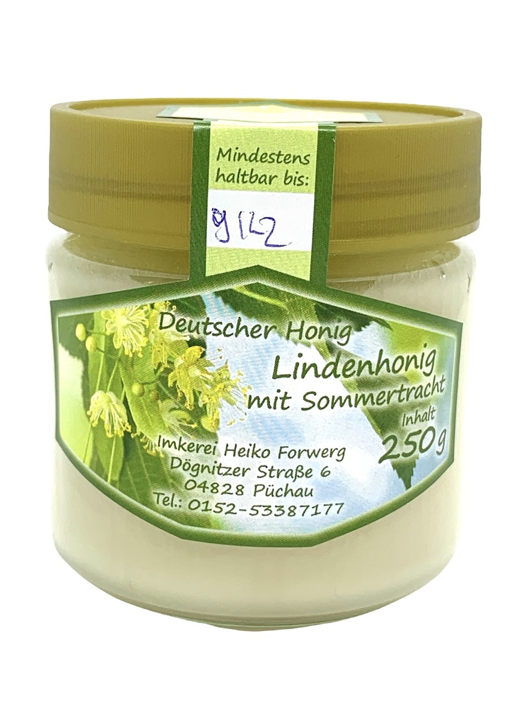 Lindenhonig mit Sommertracht 250g