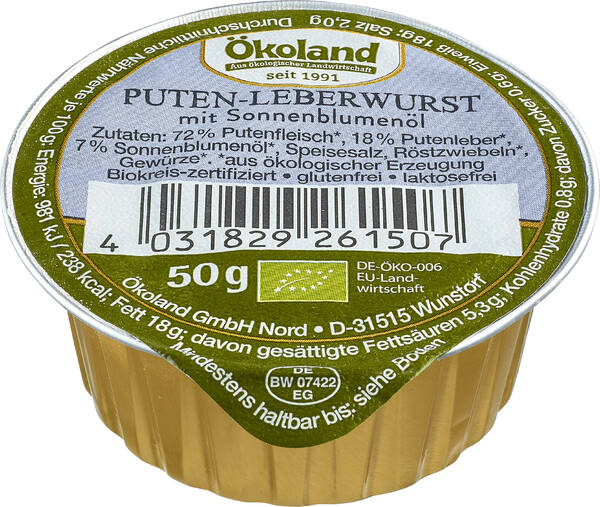 Putenleberwurst Bio 50g 