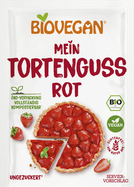 Tortenguss rot Bio 2x7g