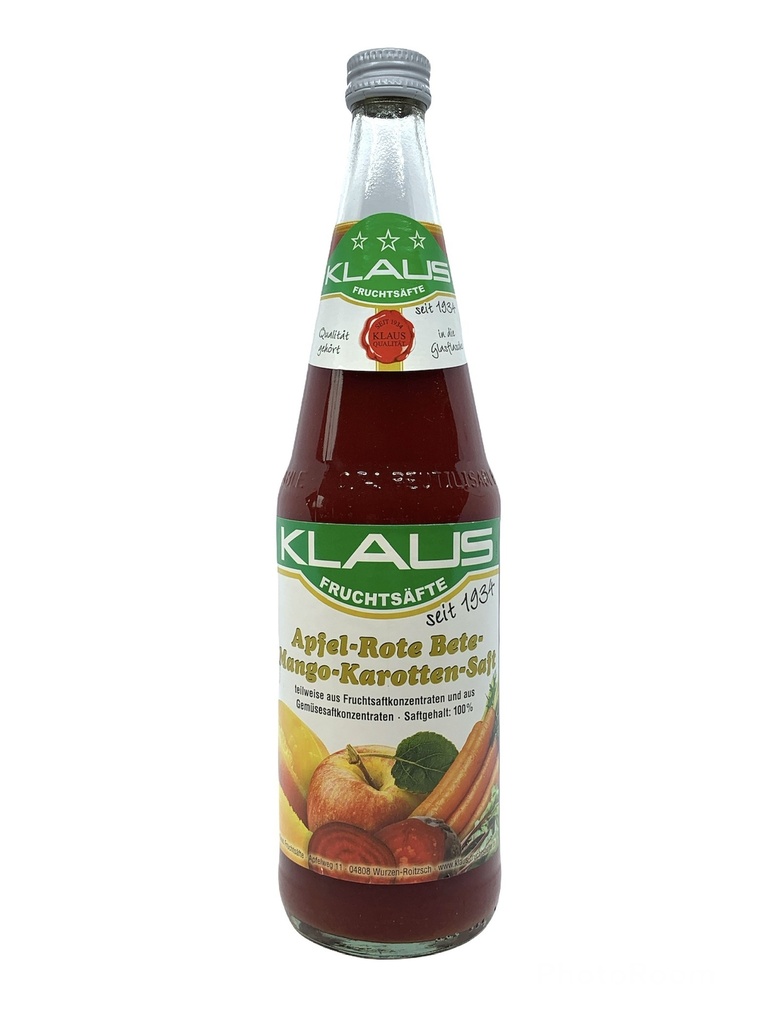 Apfel-Rote Bete-Mango-Karotten-Saft 0,7l 