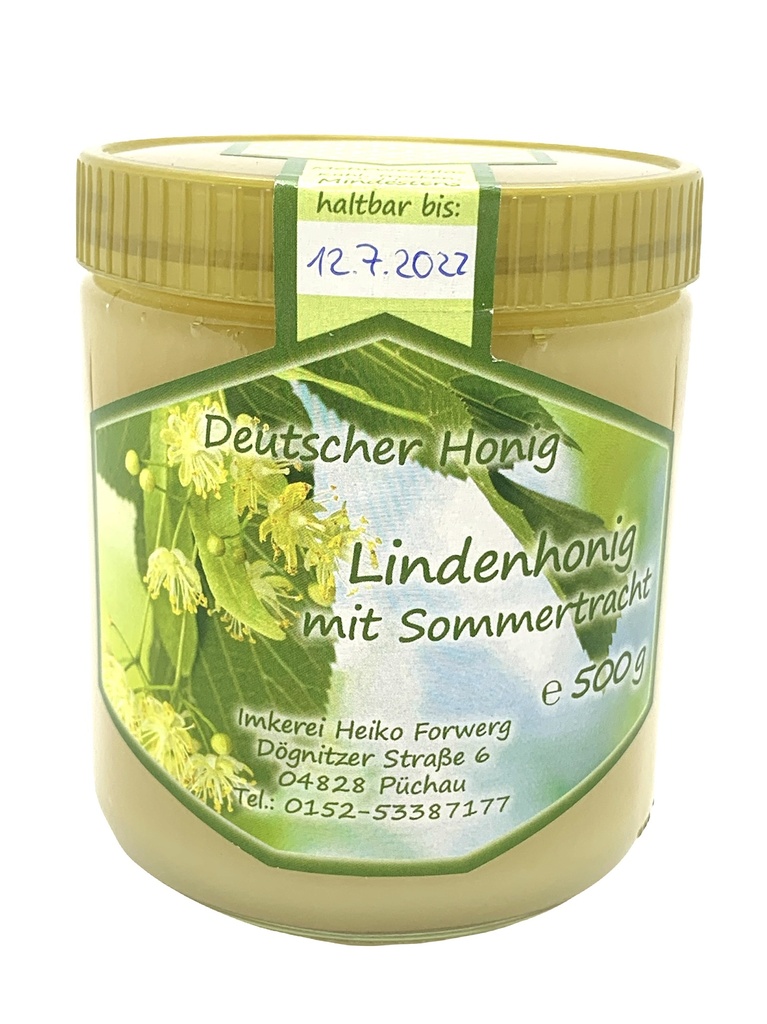 Lindenhonig mit Sommertracht 500g