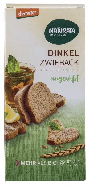 Dinkel- Zwieback 150g, ungesüßt Bio