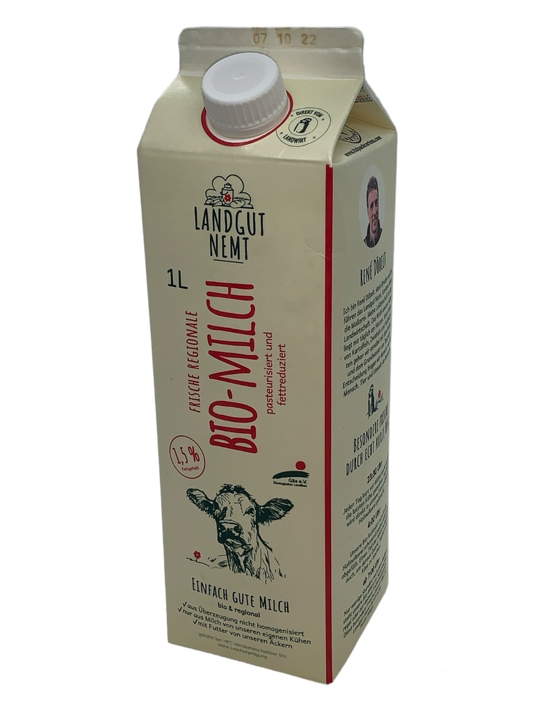 Regionale Bio-Milch 1,5% 1l