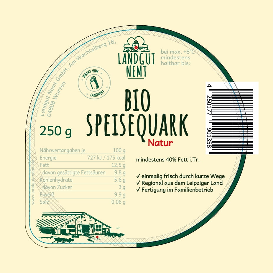 Bio-Speisequark Natur 250g