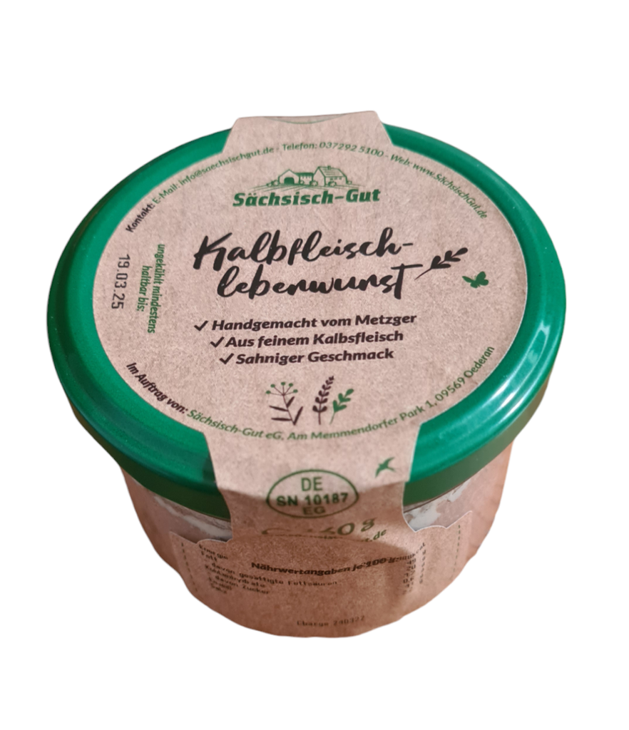 Kalbfleischleberwurst 180g Sächsisch Gut