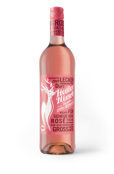 Heißer Hirsch Glühwein rosé Bio 0,75 Liter