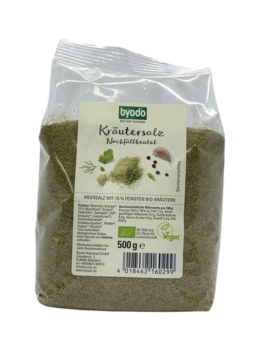 [312038] Kräutersalz Nachfüllbeutel Bio 500g