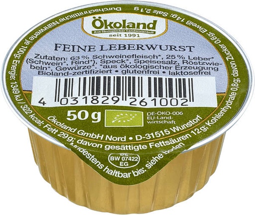 [301113] Leberwurst Bio 50g 