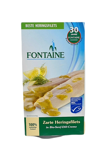 [304051] Heringsfilets in Bio-Senf-Dill-Creme 200g