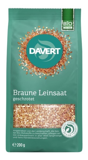 [313028] Braune Leinsaat geschrotet Bio 200g